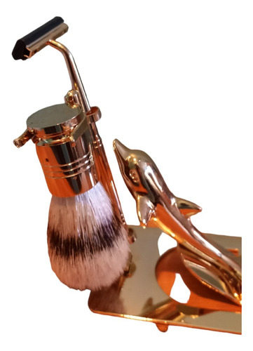 Kit Afeitado Vintage The Shaving Con Rastrillo + Brocha+ Bas