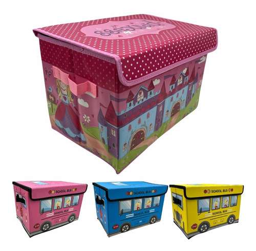 Caja Organizadora Plegable Infantil Juegos Ropa 36x25x25 Cm