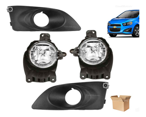 Faros Neblineros + Biseles Chevrolet Sonic 2011 2016 // Par