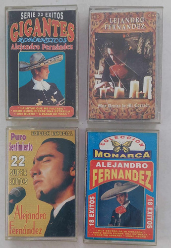 4 Cassette De Alejandro Fernández 