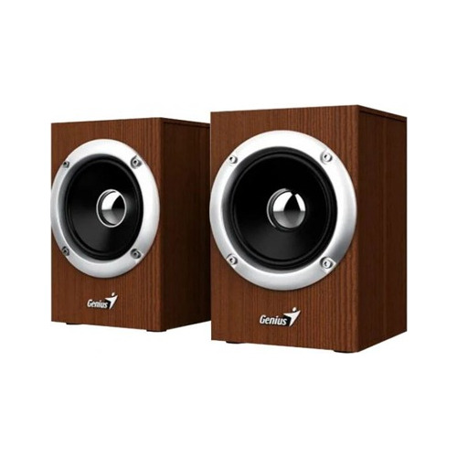 Cornetas Genius Sp-hf280 Wooden Stereo