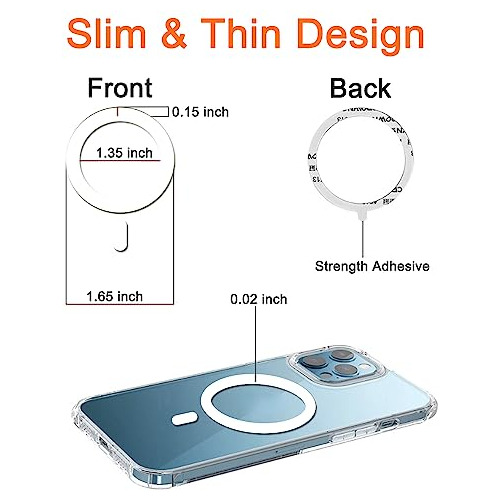 Funda Base Anillo Para Universal iPhone 14/13/12 Pro Max - 3