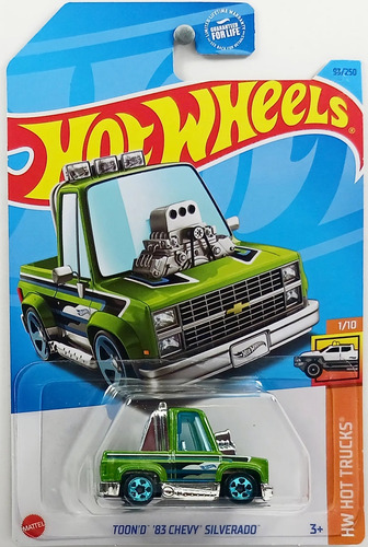 Toon´d Chevy Silverado 83 Hot Trucks- 1/64 Hot Wheels