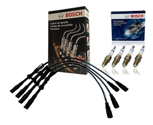 Kits Cabos E Velas Bosch Audi A3 1.8 20v Aspirado 2005 2006