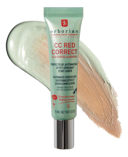 Erborian Cc Red Correct - Skincare-first Green Color Corr...
