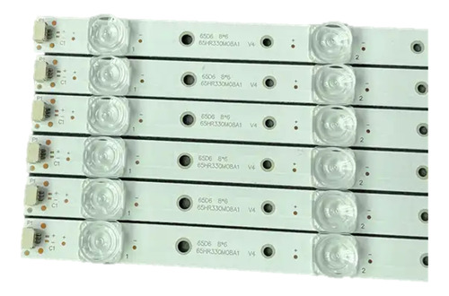 6 Tiras Con 8 Leds Tv 65  Tlc  65p610  65p612  65p615