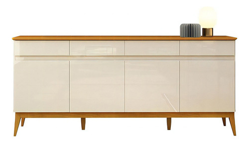 Buffet Aparador Sala Jantar 1.90mt Magnum Off White/cedro Cor OFF WHITE/ CEDRO