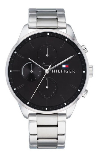 Reloj Tommy Hilfiger 1791485 Ag Of Local Barrio Belgrano Color de la malla Plateado Color del bisel Plateado Color del fondo Negro