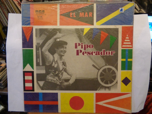 Pipo Pescador El Mar Disco Infantil Lp Vinilo   F