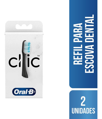 Refil Escova Dental Extramacia Oral-B Clic 2 Unidades