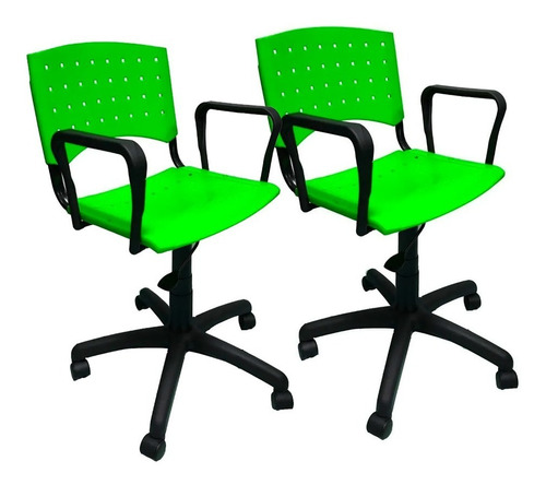 Silla Oficina Indar Reforzada Escritorio Giratoria Pack X 2