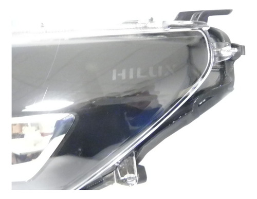Farol Hilux 21 22 23 Foco Duplo Sem Led Logo Original Toyota