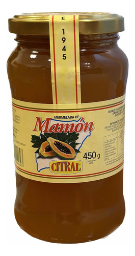 Mermelada De Mamon Citral X 450 Grs