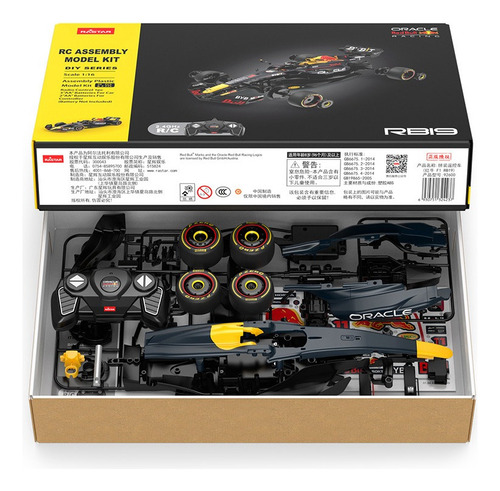 1/16 Rc Car Red Bull Rb19 #1 #11checp Perez, Modelo F1 Ensam