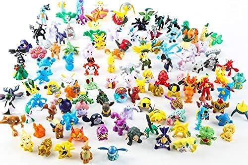 Juego De 48 Mini Figuras De Accion, Figura De Anime De Poke 