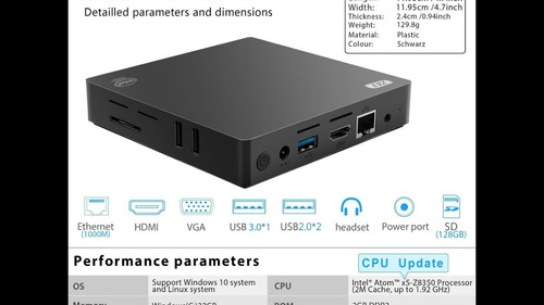 Mini Pc Box Intel Z83-v