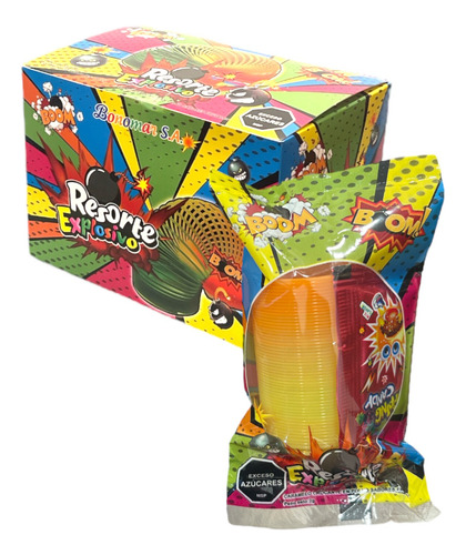 Caramelo Explosivo Resorte Golosinas. Piñatas, Sorpresitas