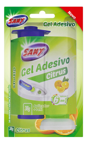 Detergente Sanitário Gel Adesivo Com Aplicador Citrus Sany Mix 38g