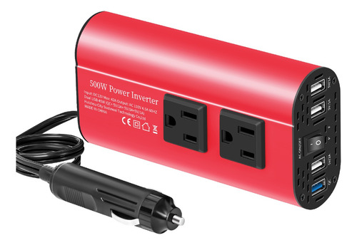 Inversor De 500w 12v A 110v Para Una Amplia Gama De Usos.