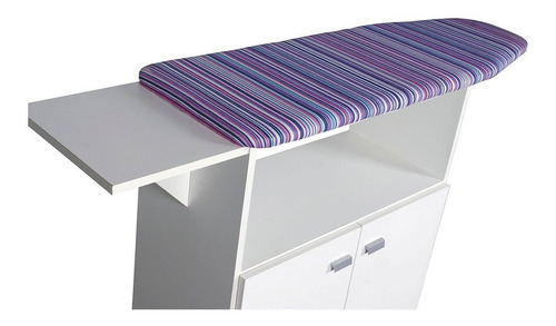 Imagen 5 de 10 de Mueble Para Planchar Planchador Organizador Con 2 Puertas Bl