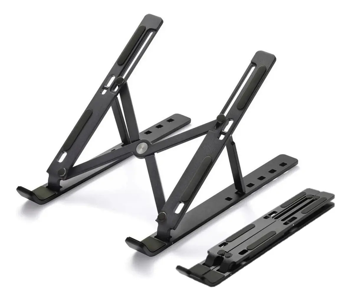 Suporte Para Notebook Dobrável Suporte Notebook Ergonômico Preto Marca Hibo
