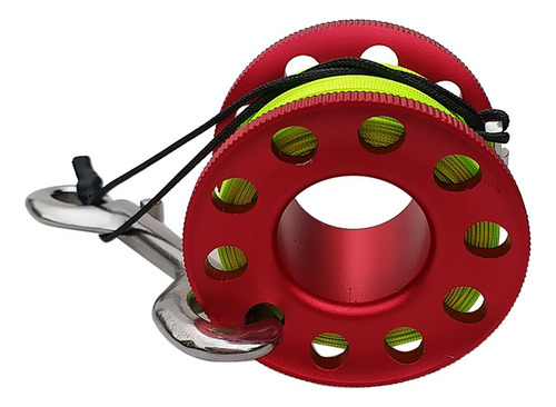 2pcs Carrete De De Buceo Con Clips De Doble Extremo 15 M