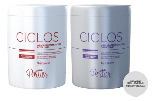 Kit Portier Btx Ciclos Mask + Ciclos Violet - (2 Produtos)