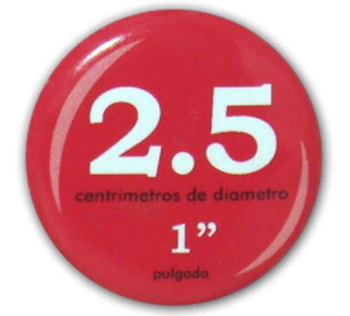 Boton Publicitario  Personalizado 25mm O 2,5cm( 10 Unidades)