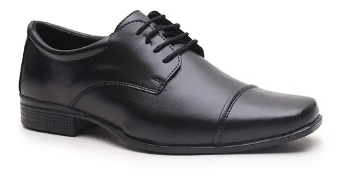 Sapato Social Masculino Couro Italiano Amarrar Fosco