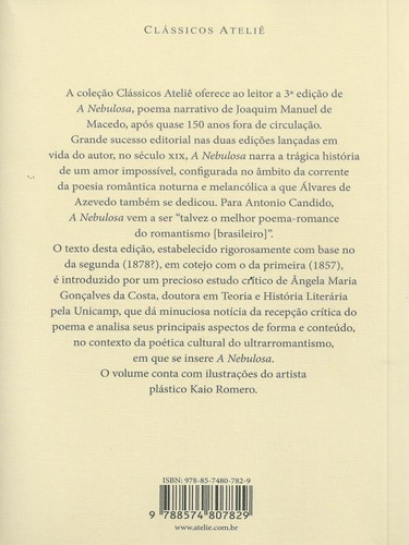 A Nebulosa, De Macedo, Joaquim Manuel De. Editora Ateliê Editorial, Capa Mole, Edição 1ª Edição - 2018 Em Português