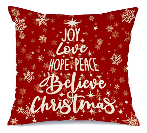 Rabusofa Red Believe - Fundas De Almohada Navideñas De 18 .