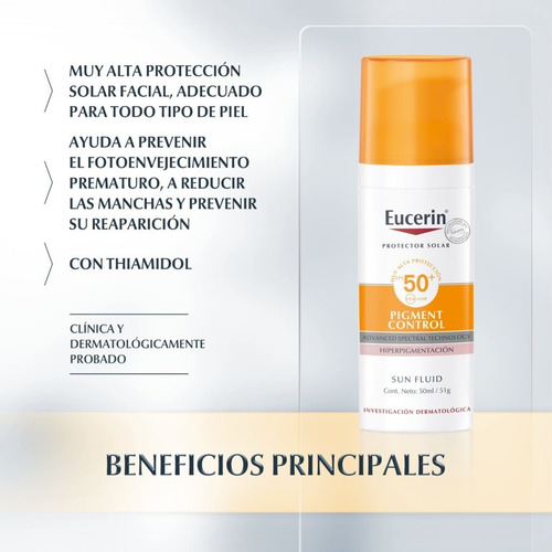 Eucerin Sun Fps50 Pigment Control Fluid X 50 Ml
