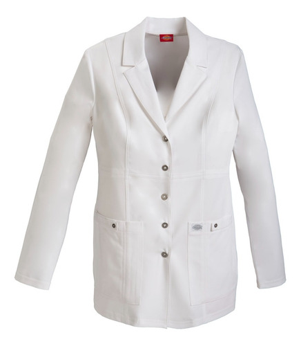 Imagen 8 de 10 de Guardapolvo Mujer Dickies Ambos Usa Mujer Broches Spandex