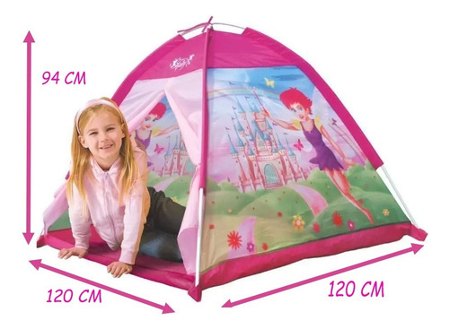 Barraca Infantil Fadinha Feliz Dm Toys Toca Grande Menina