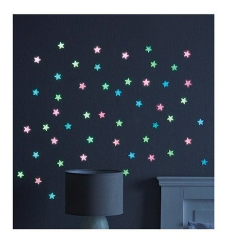 Estrellas Dreams Fluorescentes Coloridas Niños 50 Pzs