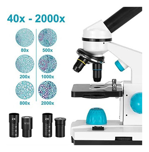 Microscópio Composto Monocular Hsl Para Estudantes Adultos