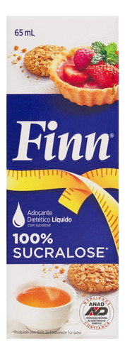 Adoçante Finn líquido sem glúten 65 mL