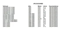 Comprar Balatas Delanteras Savana 2500 2000 Fritec 4.3l Gmc