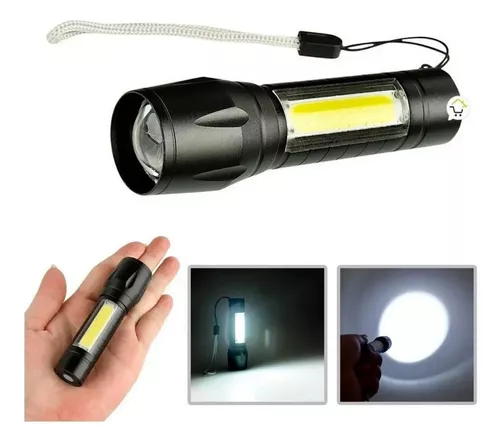 Mini Linterna Led Recargable Bolsillo, Zoom Camping Tactica Color