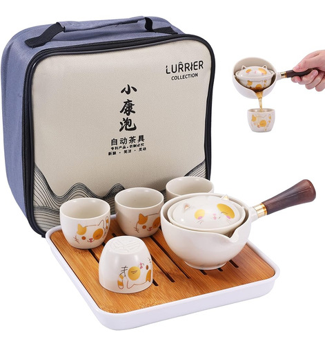 Juego De Té Gongfu Chino De Porcelana Lurrier, Juego De Tete