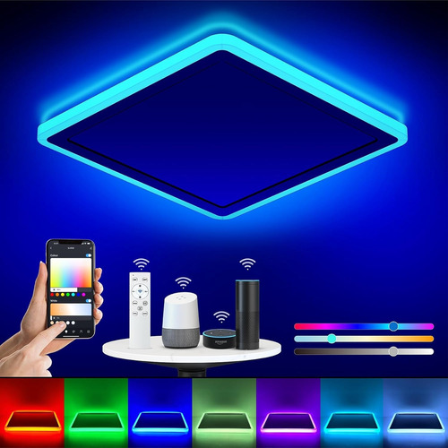  Lámpara De Techo Led Rgb Inteligente Wifi Alexa Google Home