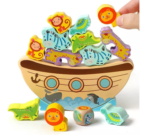 Juego Didáctico De Balance Y Equilibrio Arca De Animales