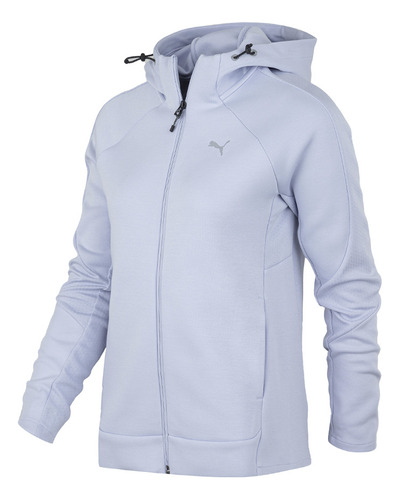 Campera Capucha Puma Evostripe Ii Mujer Lila Solo Deportes