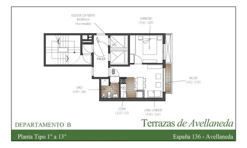 Departamento 2 Ambientes Venta Avellaneda Centro Luminoso A Estrenar