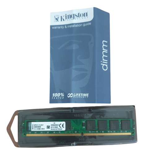 Kingston Ddr2 Kvr800d2n6 2x2gb 4gb Verde Escuro