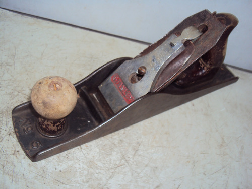 Plaina Stanley N.5 Antiga C/pegada Grande Metal 35.cnt (Usado)