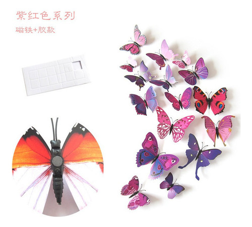 11 Juegos De Pegatinas De Pared De Mariposa 3d Para El Hogar