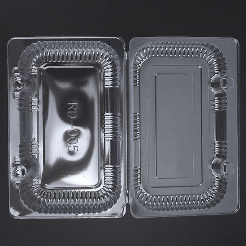Envase Desechable De Plástico Para Pan Con Bisagras, 25 Unid