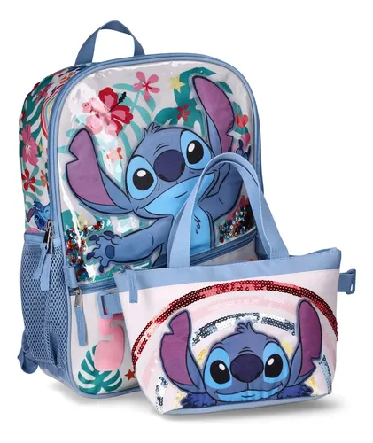 Stitch Mochila Y Lonchera Dysney Stitch Portalaptop Azul Acero Stitch ...