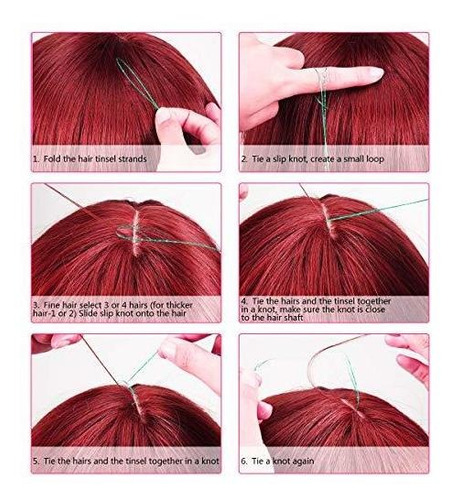 Extensiones De Pelo De 480 En 12 Colores Brillantes Y Brilla